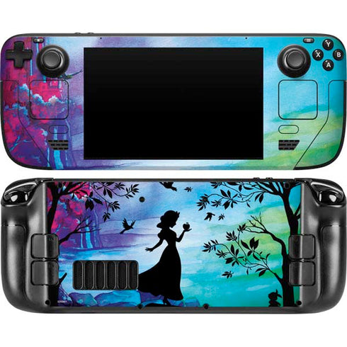 Disney Snow White Enchanted Forest Silhouette Steam Deck Handheld Gaming Computer Skin